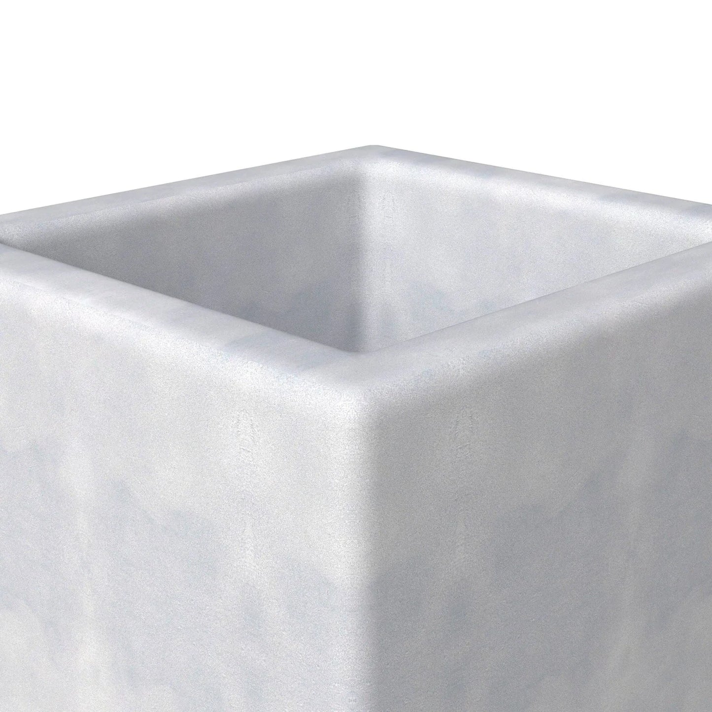 Terra Fiberstone and MGO Clay Planter, Mid-Century Modern Tall Square Planter Pot for Indoor and Outdoor - Elax Furniture