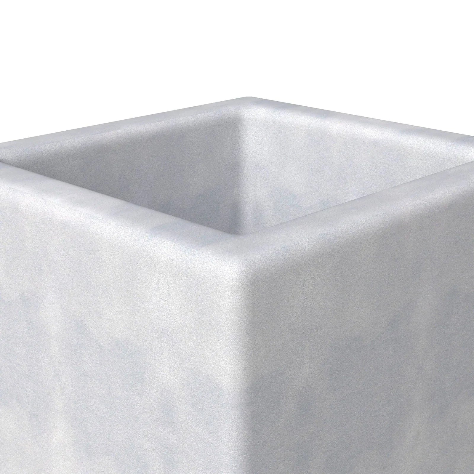 Terra Fiberstone and MGO Clay Planter, Mid-Century Modern Tall Square Planter Pot for Indoor and Outdoor - Elax Furniture