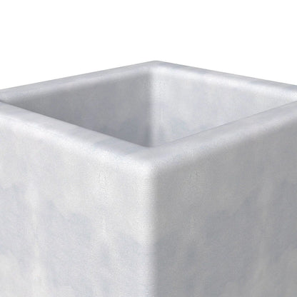 Terra Fiberstone and MGO Clay Planter, Mid-Century Modern Tall Square Planter Pot for Indoor and Outdoor - Elax Furniture