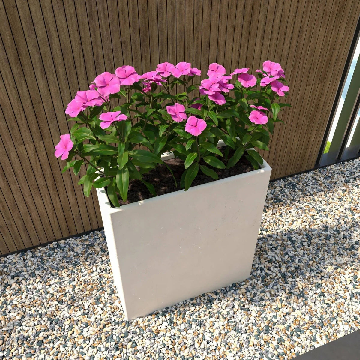 Thistle Fiberstone and MGO Clay Modern Rectangular Planter for Indoor and Outdoor - Elax Furniture