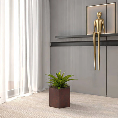 Thicket Modern Fiberstone Planter - Hexagon Design Weather Resistant Plant Pot - Elax Furniture