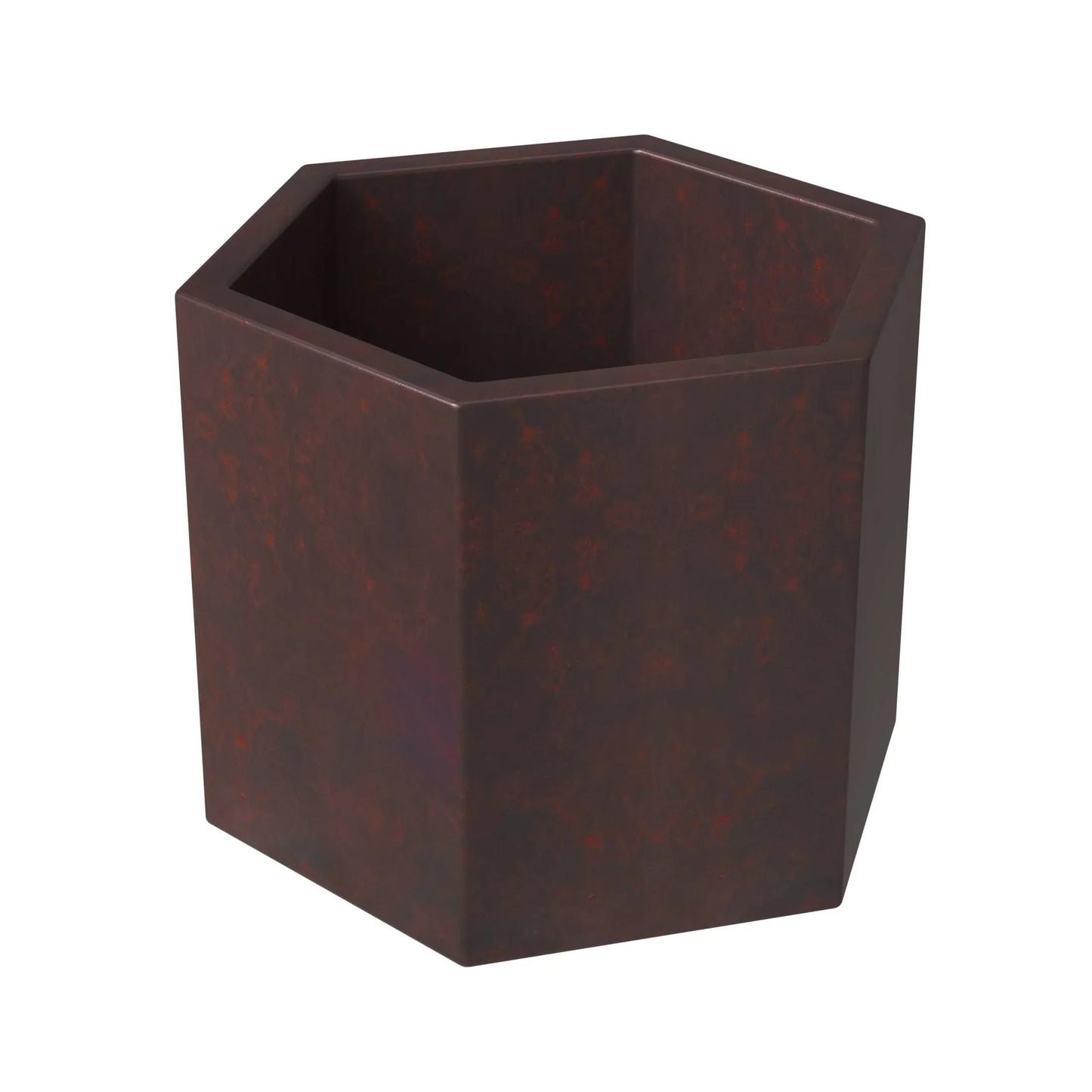 Thicket Modern Fiberstone Planter - Hexagon Design Weather Resistant Plant Pot - Elax Furniture