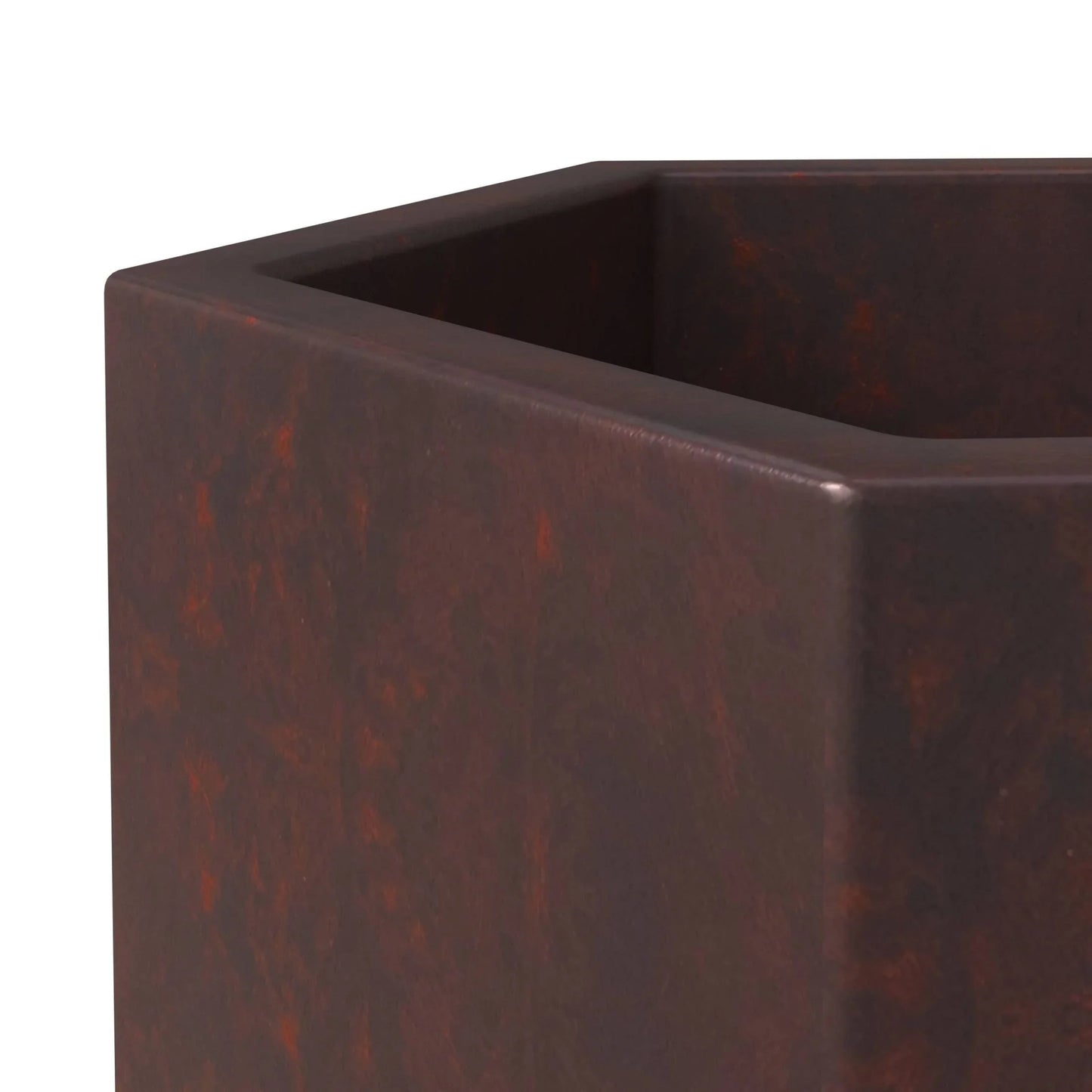 Thicket Modern Fiberstone Planter - Hexagon Design Weather Resistant Plant Pot - Elax Furniture
