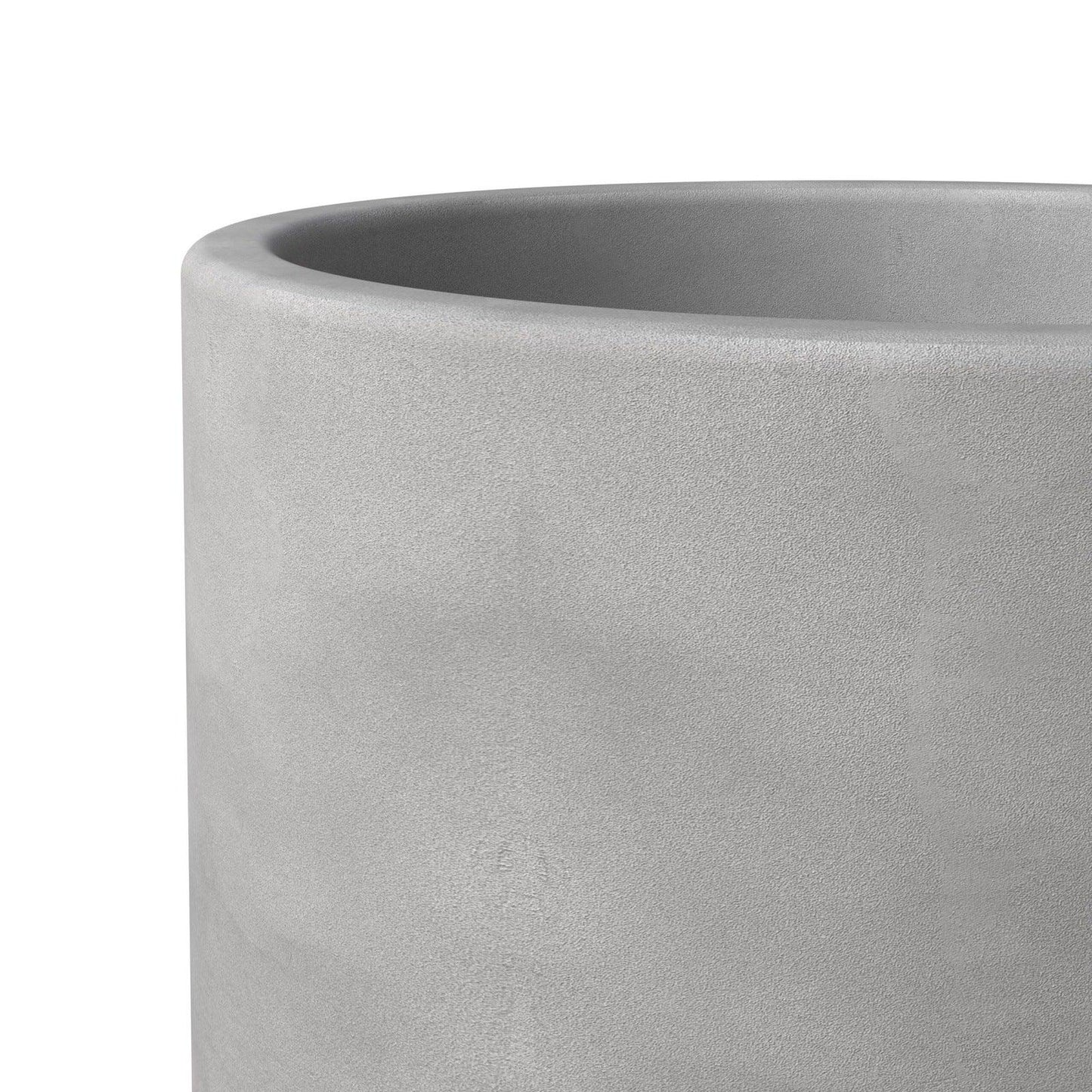 Topiary 3-Piece Modern Fiberstone: Cylinder Planter Pot Set for Indoor and Oudoor - Elax Furniture