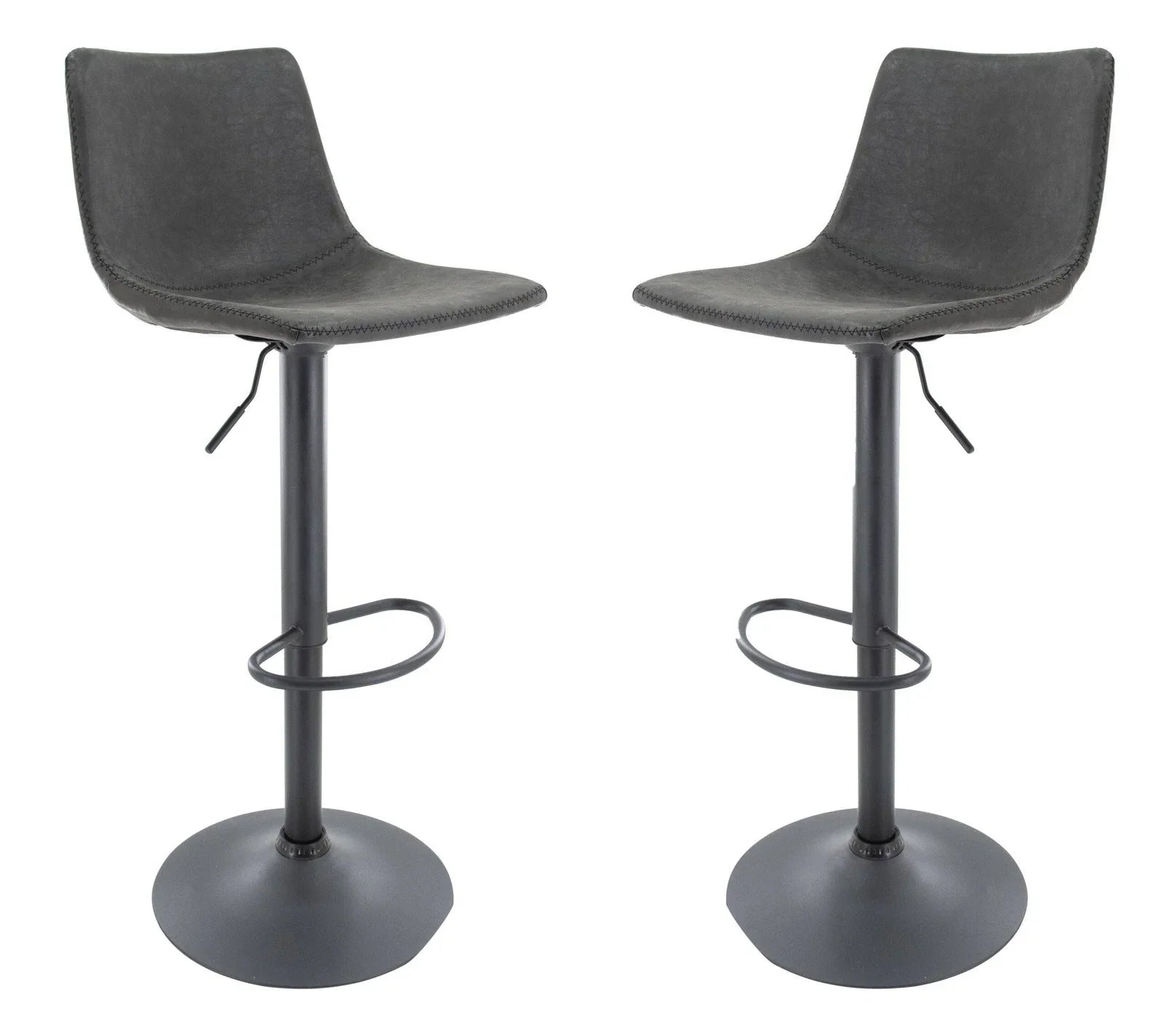 Tilbury Modem Adjustable Bar Stool With Footrest & 360-Degree Swivel Set of 2 - Elax Furniture