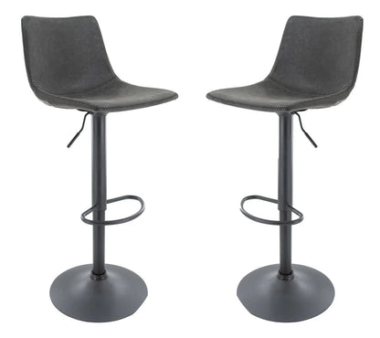 Tilbury Modem Adjustable Bar Stool With Footrest & 360-Degree Swivel Set of 2 - Elax Furniture
