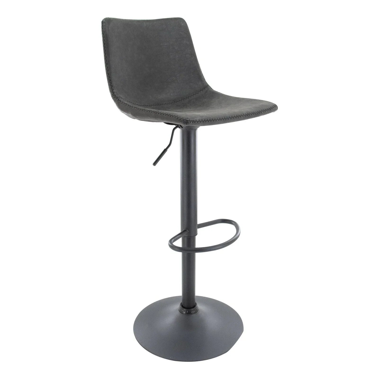 Tilbury Modern Adjustable Bar Stool with Footrest and 360-Degree Swivel - Elax Furniture