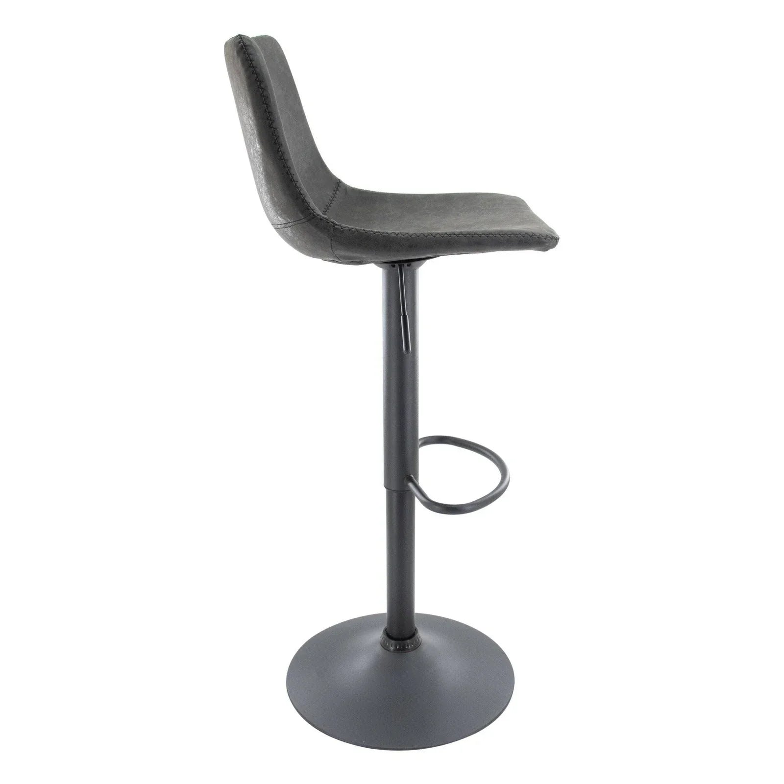 Tilbury Modern Adjustable Bar Stool with Footrest and 360-Degree Swivel - Elax Furniture
