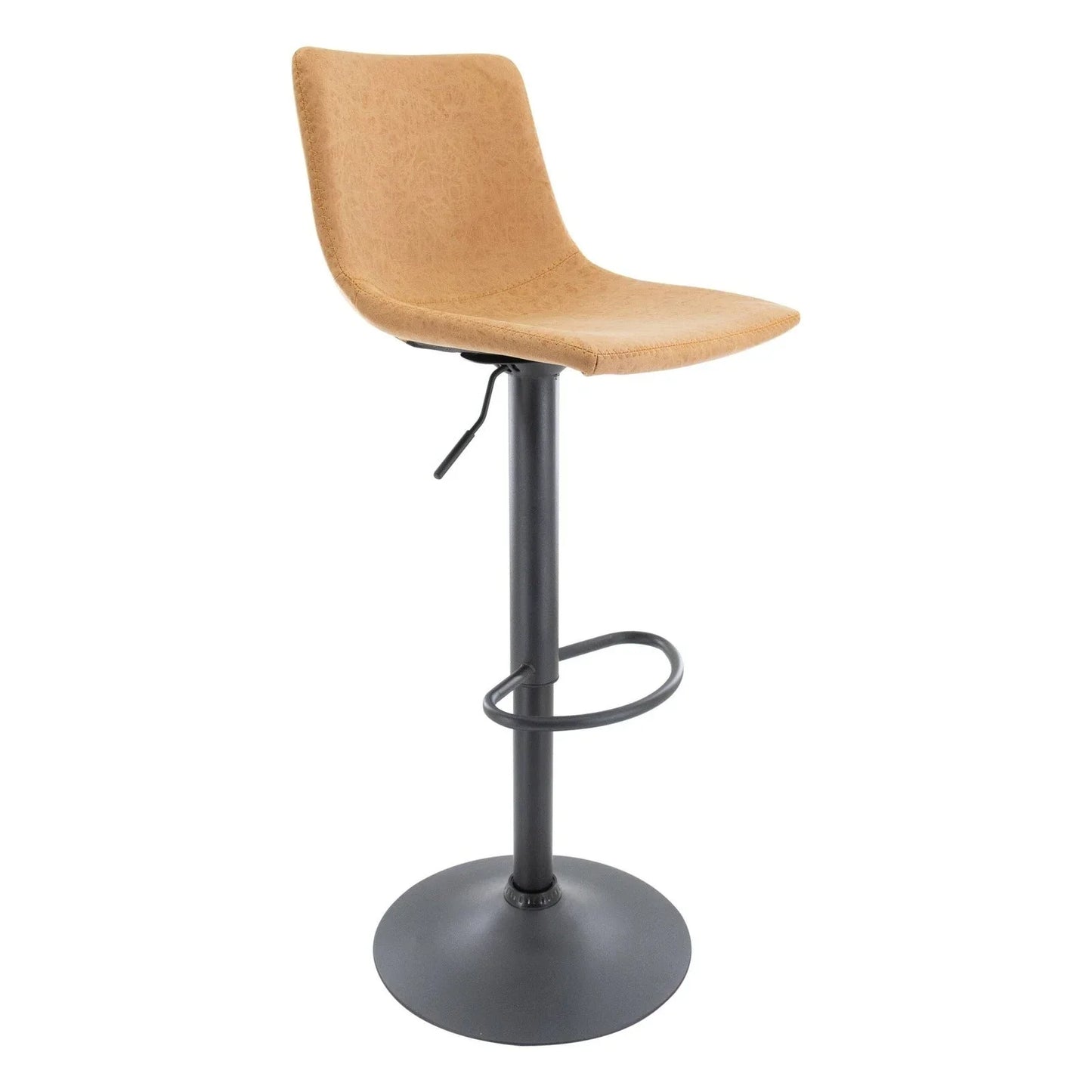 Tilbury Modern Adjustable Bar Stool with Footrest and 360-Degree Swivel - Elax Furniture