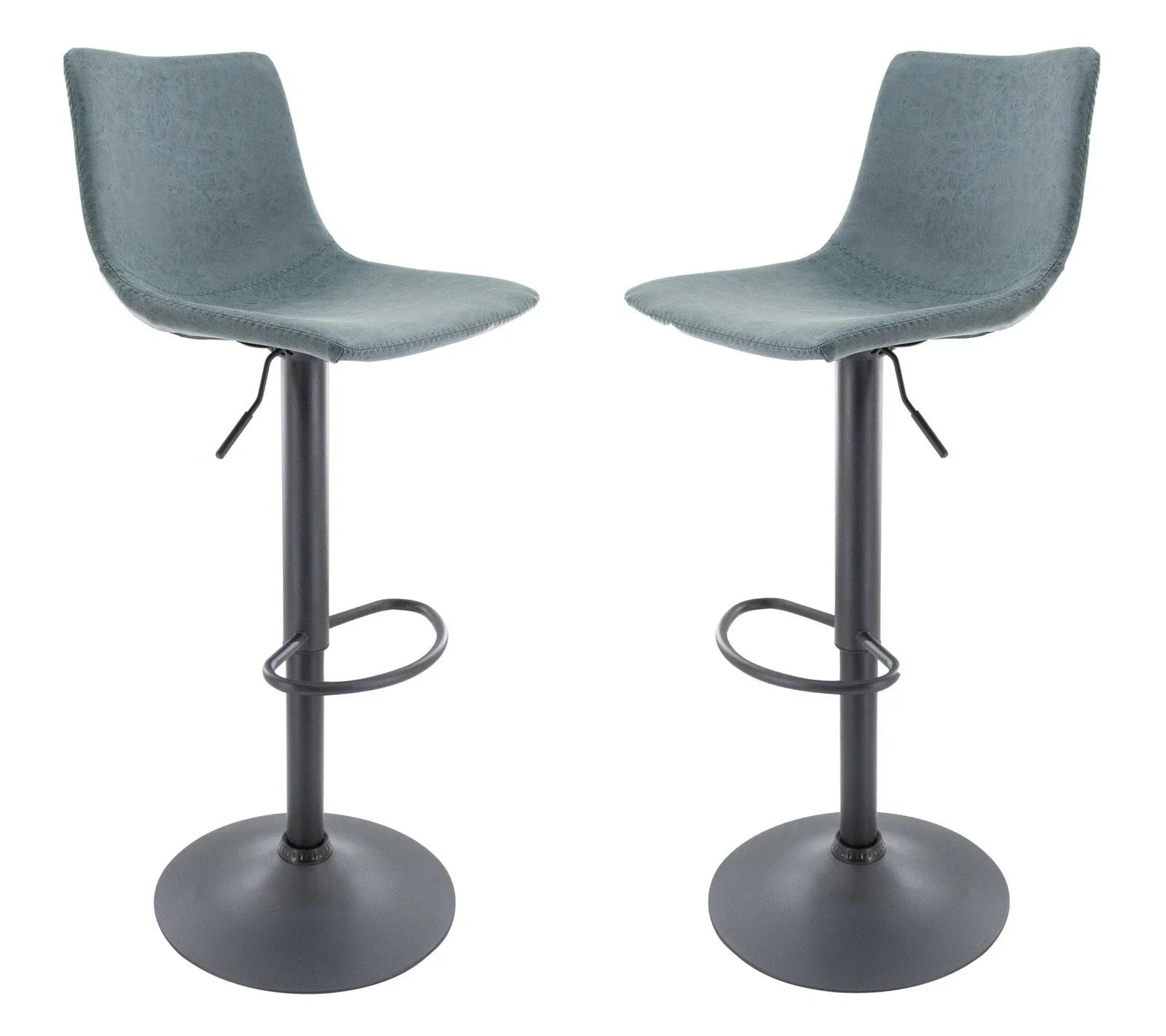 Tilbury Modem Adjustable Bar Stool With Footrest & 360-Degree Swivel Set of 2 - Elax Furniture