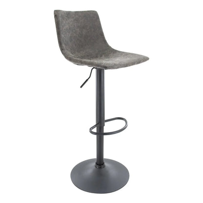 Tilbury Modern Adjustable Bar Stool with Footrest and 360-Degree Swivel - Elax Furniture