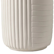 Trove 14" Wide Round Side Fiberstone Table With Ribbed Design - Elax Furniture