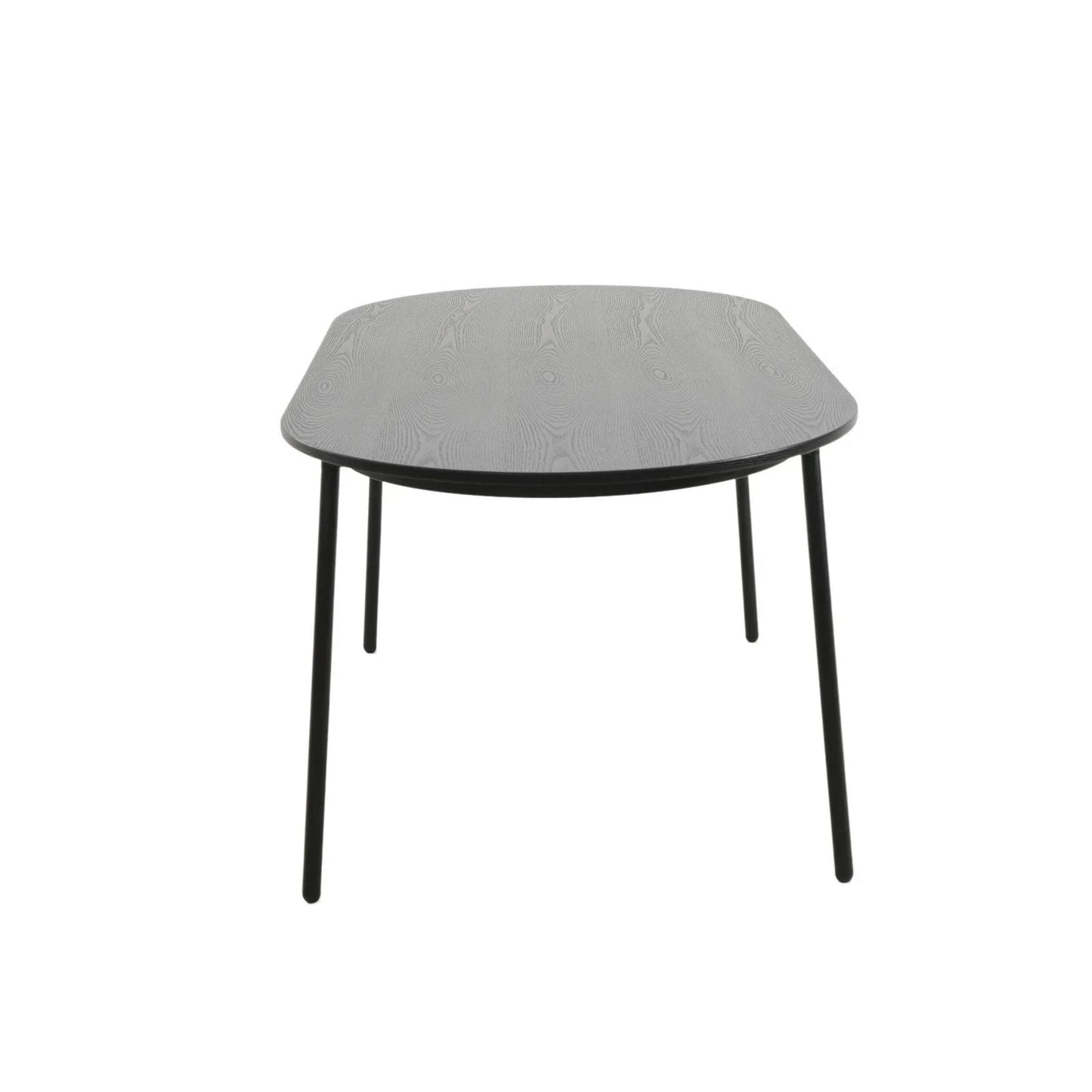 Tule 7-Piece Dining Set: Steel Frame, 6 Upholstered Chairs, 71'' Oval MDF Tabletop - Elax Furniture