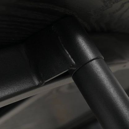 Tule 7-Piece Dining Set with 6 Upholstered Seat Dining Chairs in White Steel Frame and 71" Oval Dining Table with MDF Tabletop - Elax Furniture