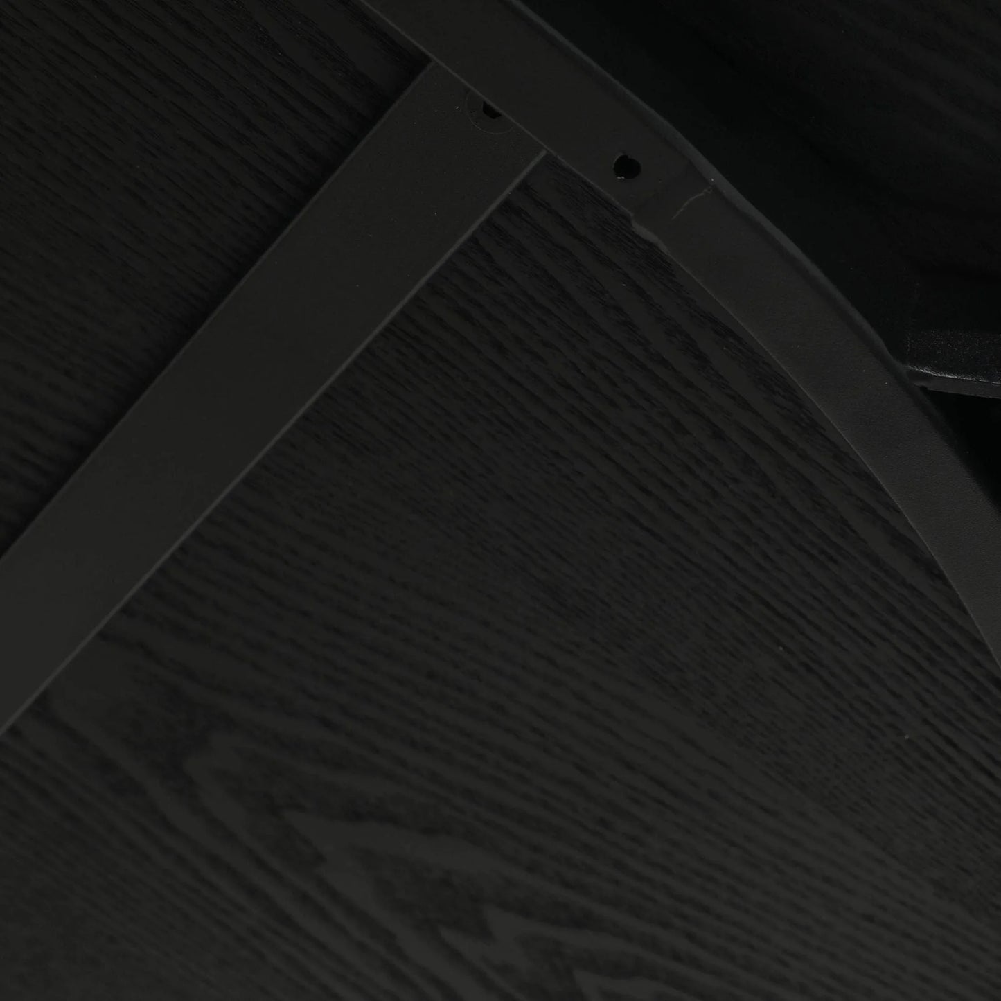 Tule Modern 83" Oval Dining Table with MDF Tabletop and Black Steel Legs - Elax Furniture