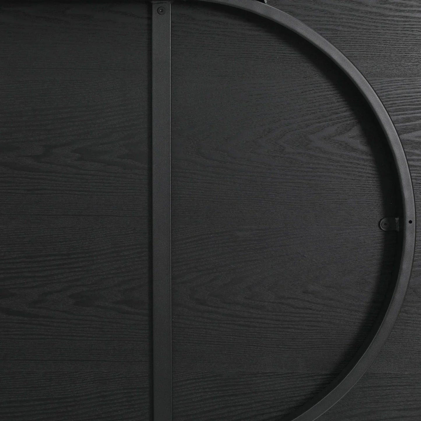 Tule Modern 83" Oval Dining Table with MDF Tabletop and Black Steel Legs - Elax Furniture