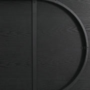 Tule Modern 83" Oval Dining Table with MDF Tabletop and Black Steel Legs - Elax Furniture