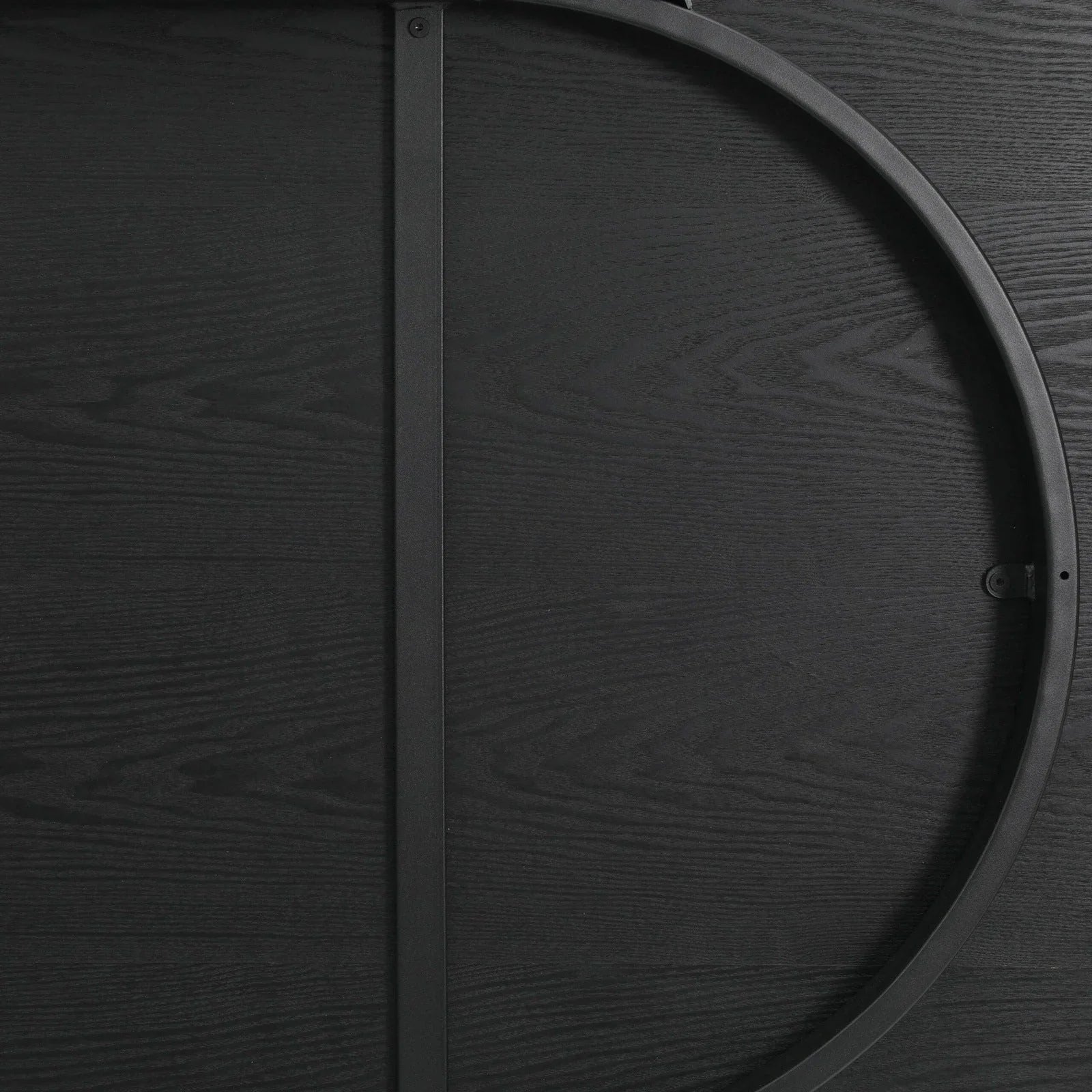 Tule Modern 83" Oval Dining Table with MDF Tabletop and Black Steel Legs - Elax Furniture