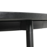 Tule Modern 83" Oval Dining Table with MDF Tabletop and Black Steel Legs - Elax Furniture