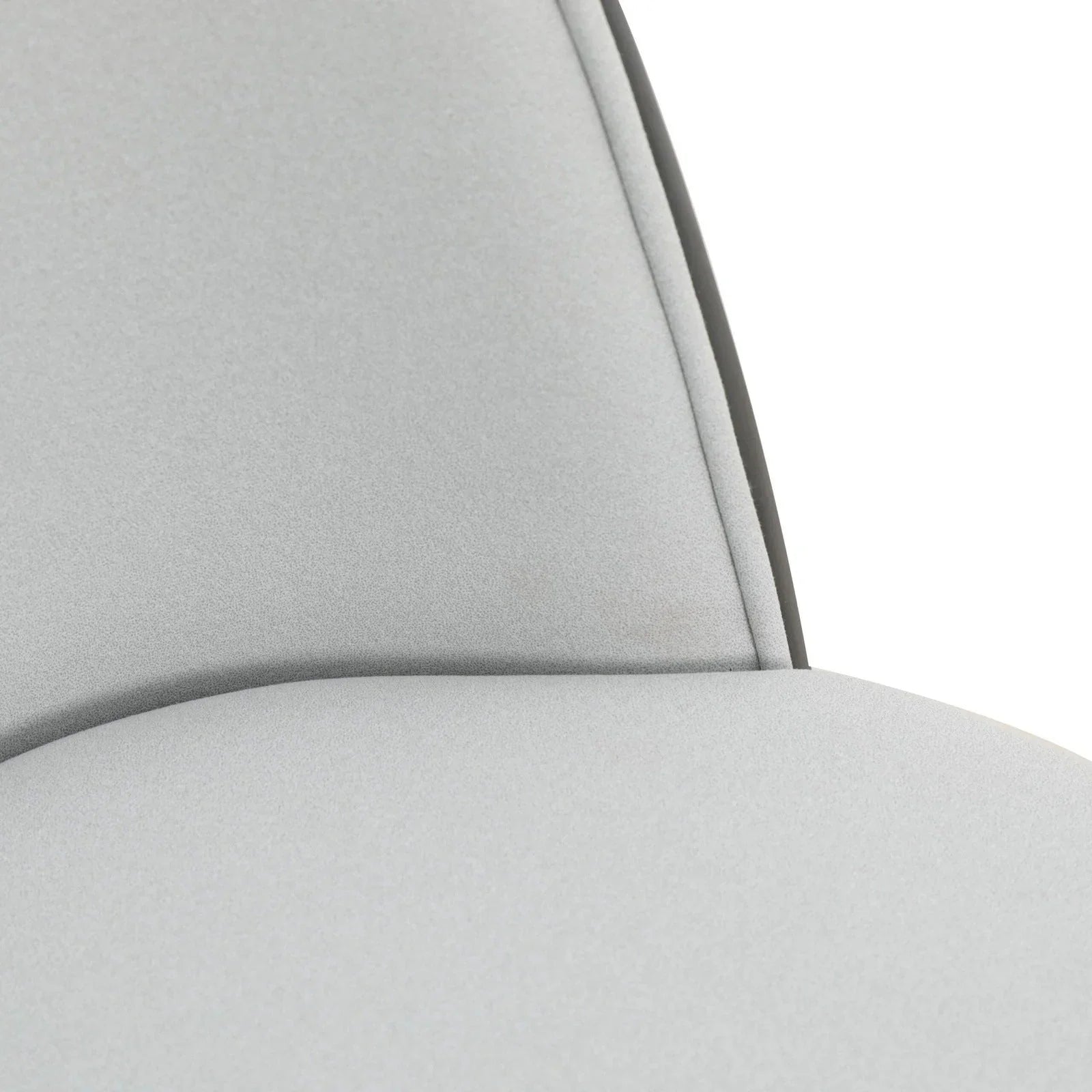 Tule Modern Dining Side Chair with Upholstered Seat and White Powder-Coated Steel Frame, Set of 4 - Elax Furniture