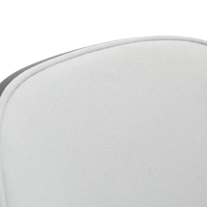 Tule Modern Dining Side Chair with Upholstered Seat and White Powder-Coated Steel Frame, Set of 2 - Elax Furniture