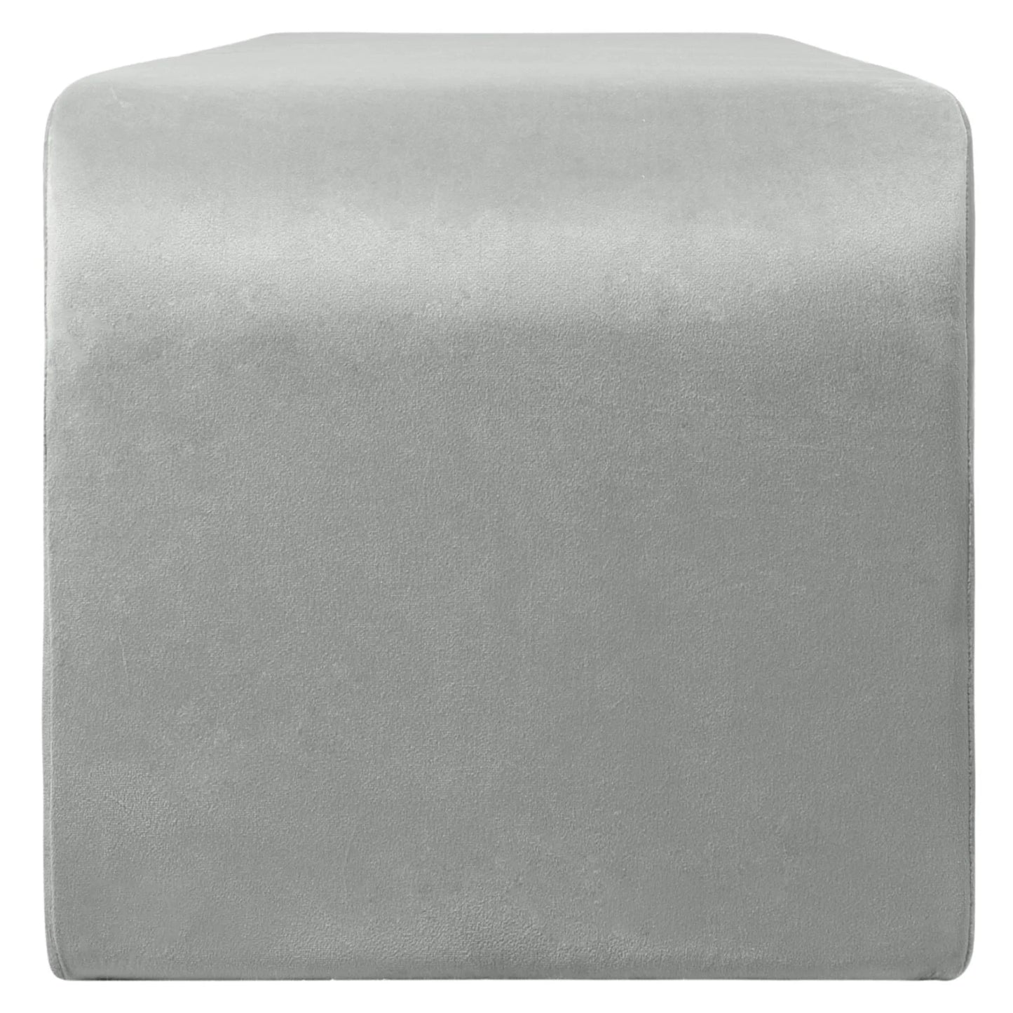 Vint 63" Wide Upholstered Bench in Boucle/Velvet with Curved Waterfall Design - Elax Furniture