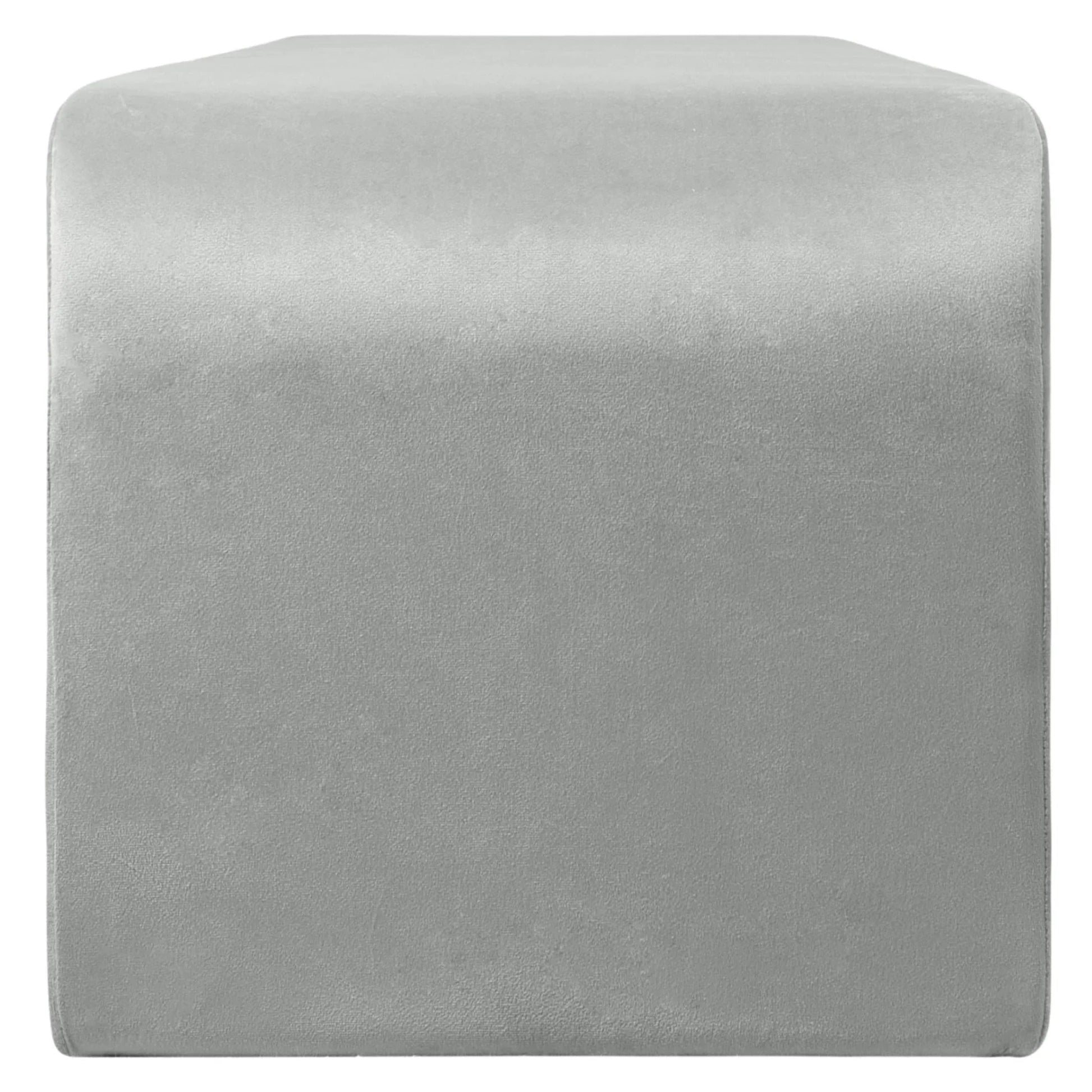 Vint 63" Wide Upholstered Bench in Boucle/Velvet with Curved Waterfall Design - Elax Furniture