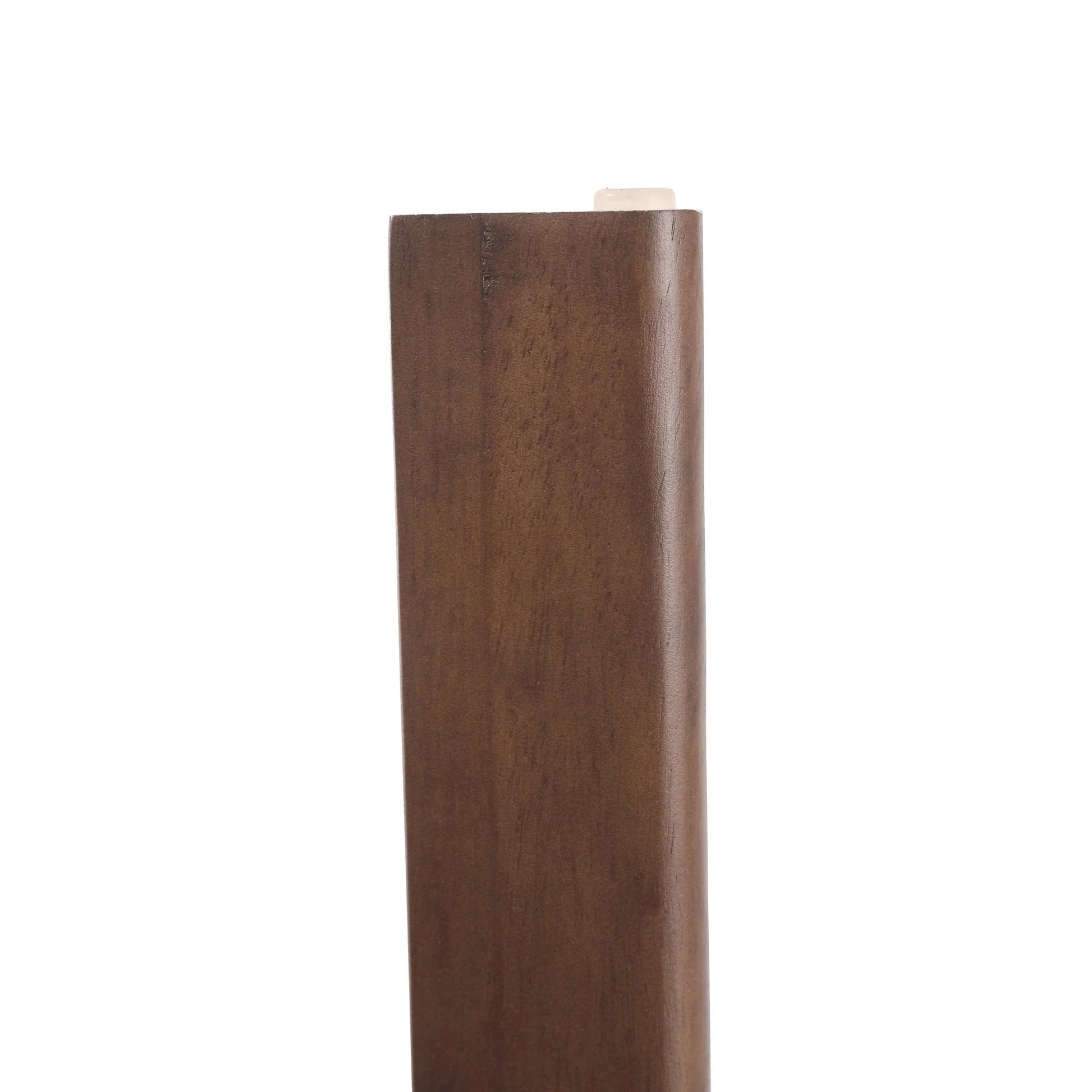 Velo Upholstered Dining Chair in Leather with Open Back and Wood Legs Set of 4 - Elax Furniture