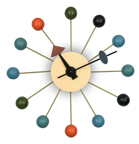 Concordia Modern Design Round Balls Silent Non-Ticking Wall Clock - Elax Furniture