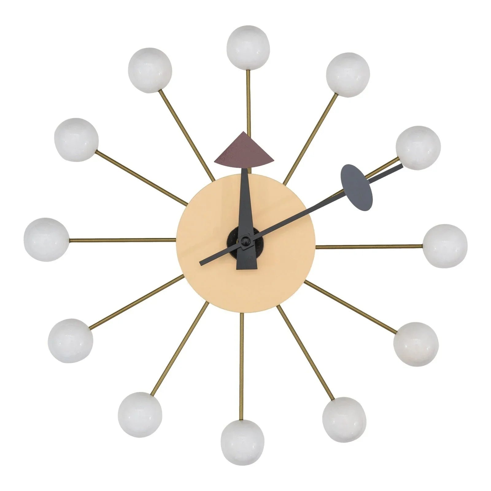 Concordia Modern Design Round Balls Silent Non-Ticking Wall Clock - Elax Furniture