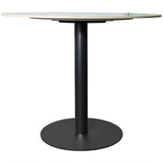 Vail Collection Dining Table Black/Gold Base With 27"/36" Round Stone Top - Elax Furniture