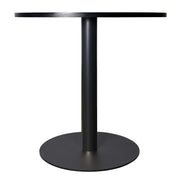 LeisureMod Vail Collection Dining Table Black/Gold Base With 27"/36" Round Black MDF Top - Elax Furniture