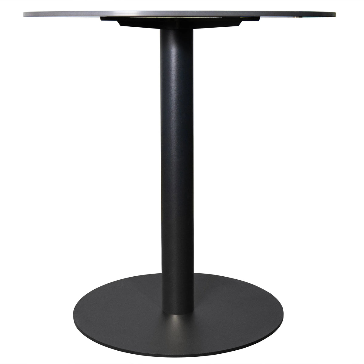 Vail Collection Dining Table Black/Gold Base With 27"/36" Round Stone Top - Elax Furniture