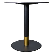 Vail Collection Dining Table Black/Gold Base With 27"/36" Round Stone Top - Elax Furniture