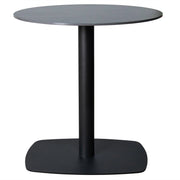 Vail Collection Dining Table Black Rectangle Base With 27"/36" Round Stone Top - Elax Furniture