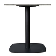 Vail Collection Dining Table Black Rectangle Base With 27"/36" Round Stone Top - Elax Furniture