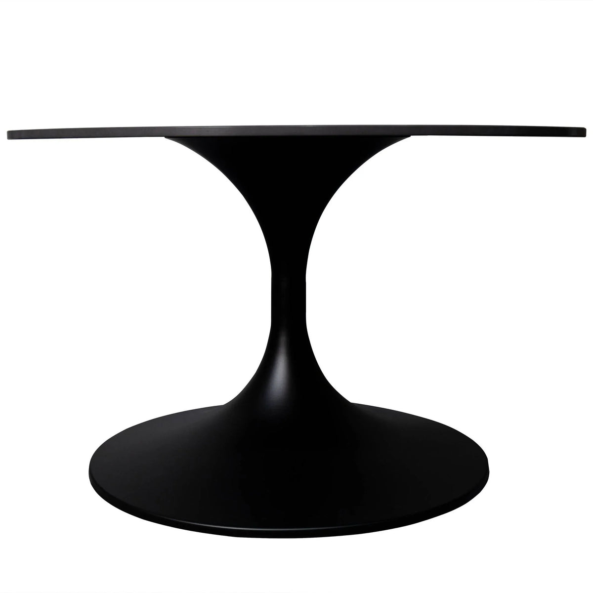 Verve 24” Round Coffee Table with Sintered Stone Top and Stainless Steel Base - Elax Furniture