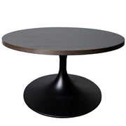 Verve 27” Round Coffee Table with MDF Top and Stainless Steel Base - Elax Furniture