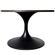 Verve 27” Round Coffee Table with MDF Top and Stainless Steel Base - Elax Furniture