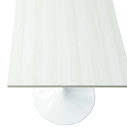 LeisureMod Verve Collection 24"Square Dining Table, Black/White/Brushed Gold Base with Black MDF Top - Elax Furniture