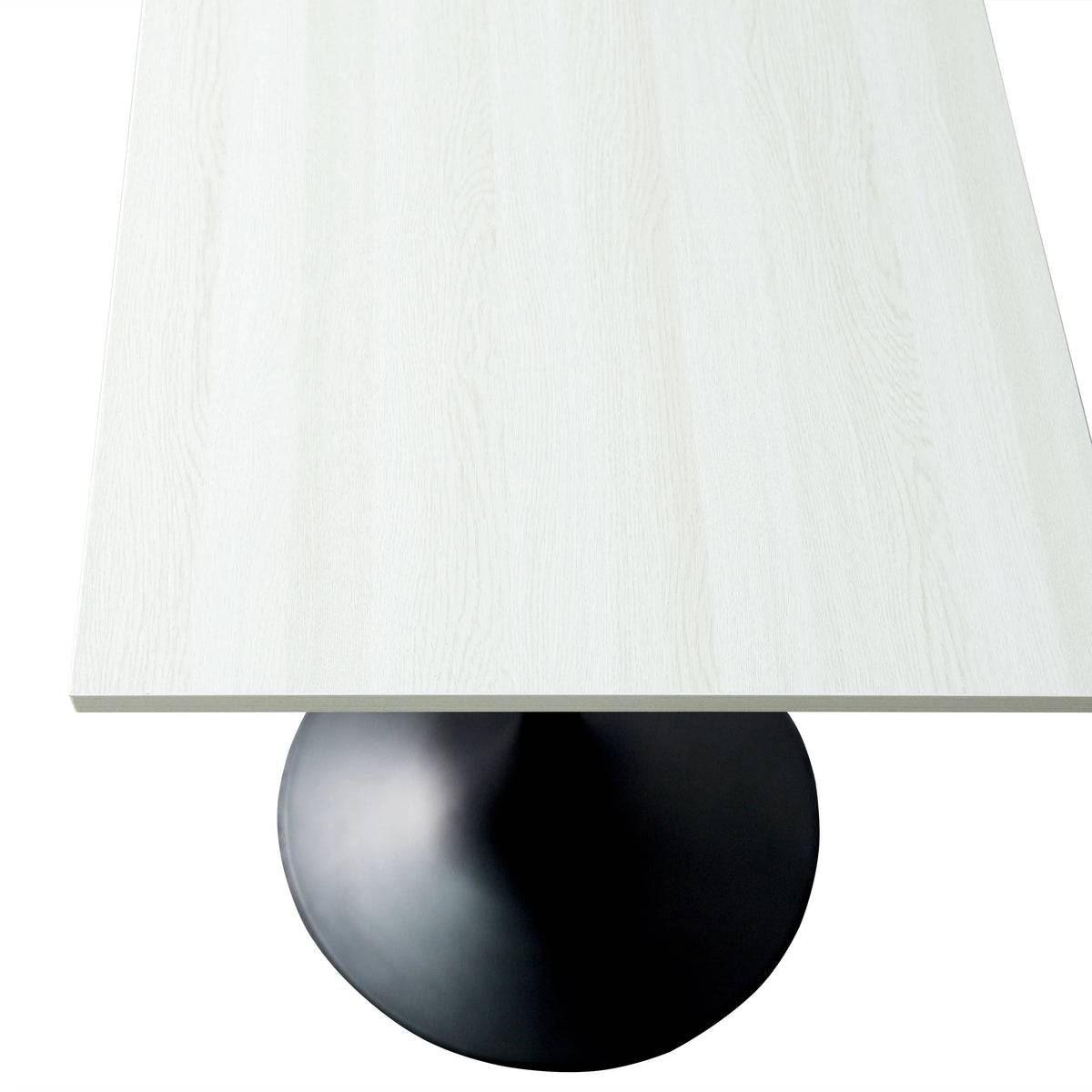LeisureMod Verve 24" Square Top Bar Height Table, Brushed Gold/Black/White Stainless Steel Base with MDF Table Top - Elax Furniture