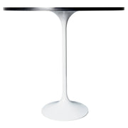 Verve Bar Height Dining Table with 48" Round Sintered Stone Top and White Stainless Steel Base - Elax Furniture