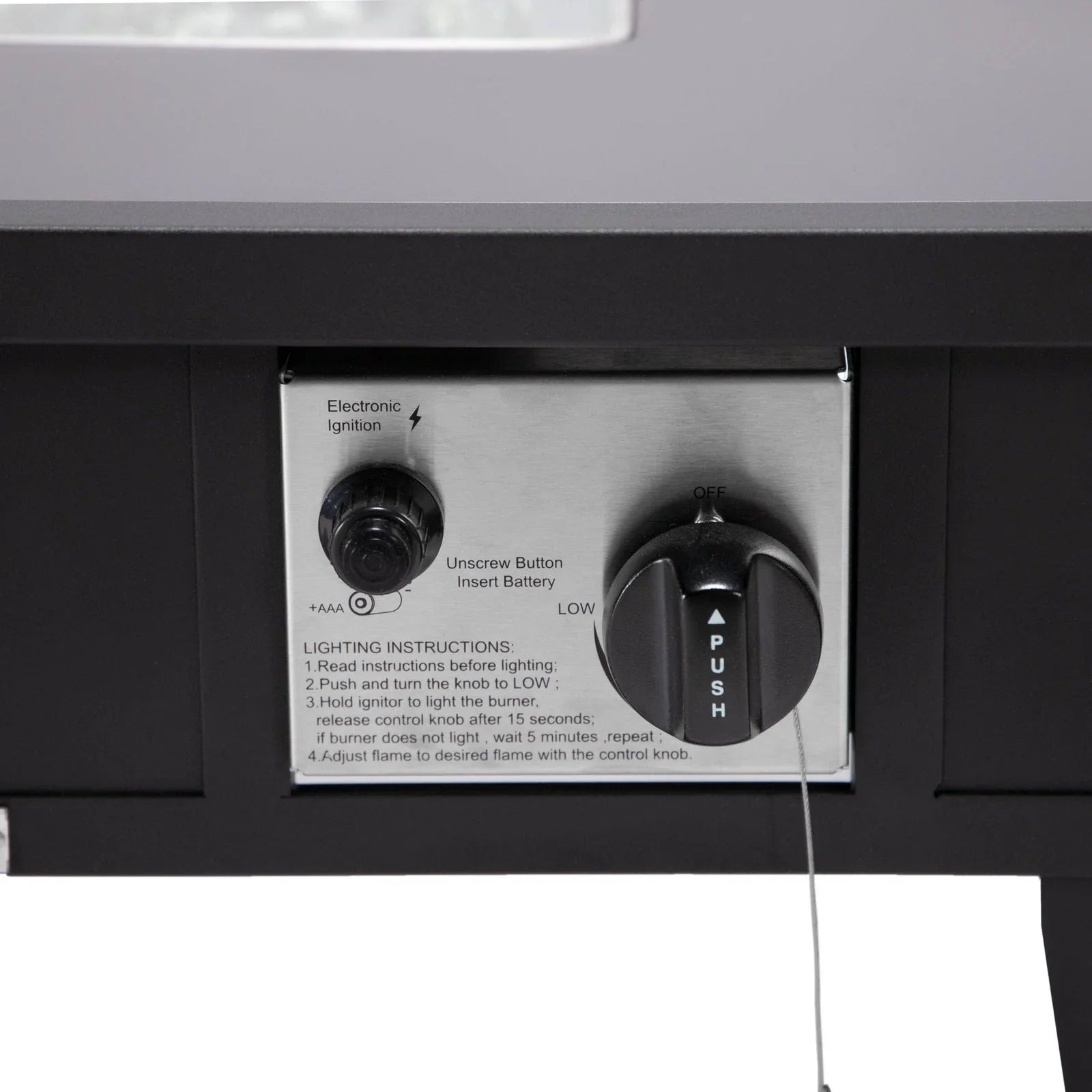 Walbrooke Modern Outdoor Square Fire Pit Table with Powder-Coated Aliuminum Frame - Elax Furniture