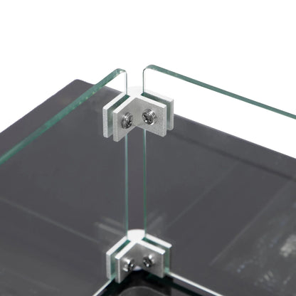 Walbrooke Modern Outdoor Square Fire Pit Table with Powder-Coated Aliuminum Frame - Elax Furniture