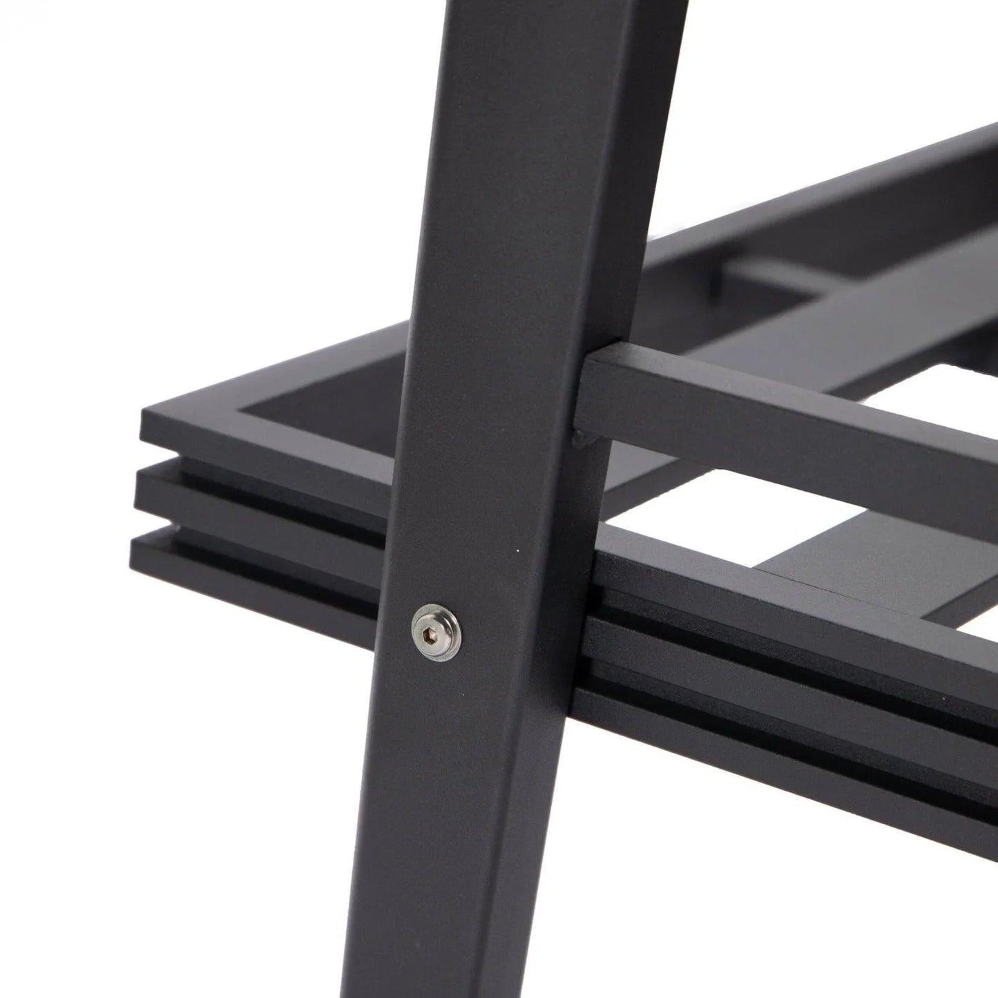 Walbrooke Modern Outdoor Patio Loveseat with Black Aluminum Frame and Removable Cushions - Elax Furniture