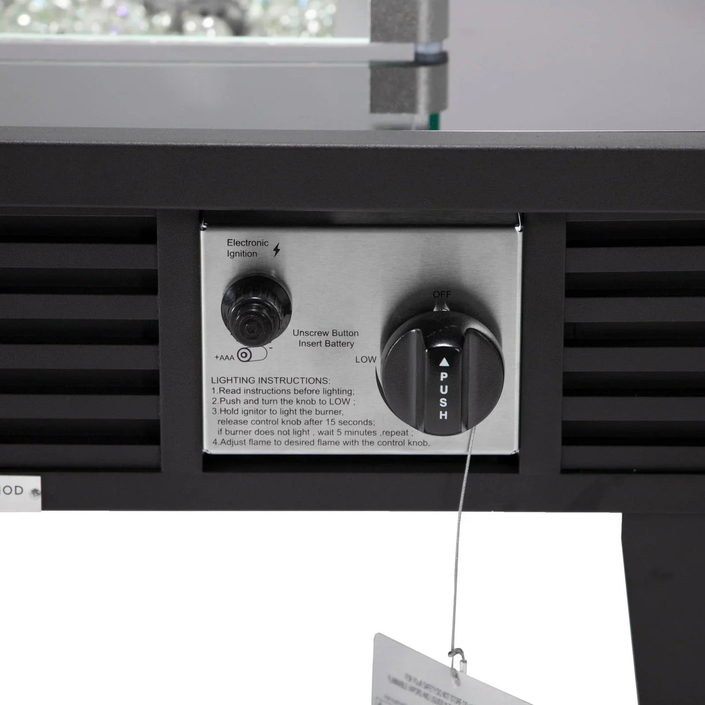 Walbrooke Modern Outdoor Square Fire Pit Table with Powder-Coated Aliuminum Frame and Slats Design - Elax Furniture