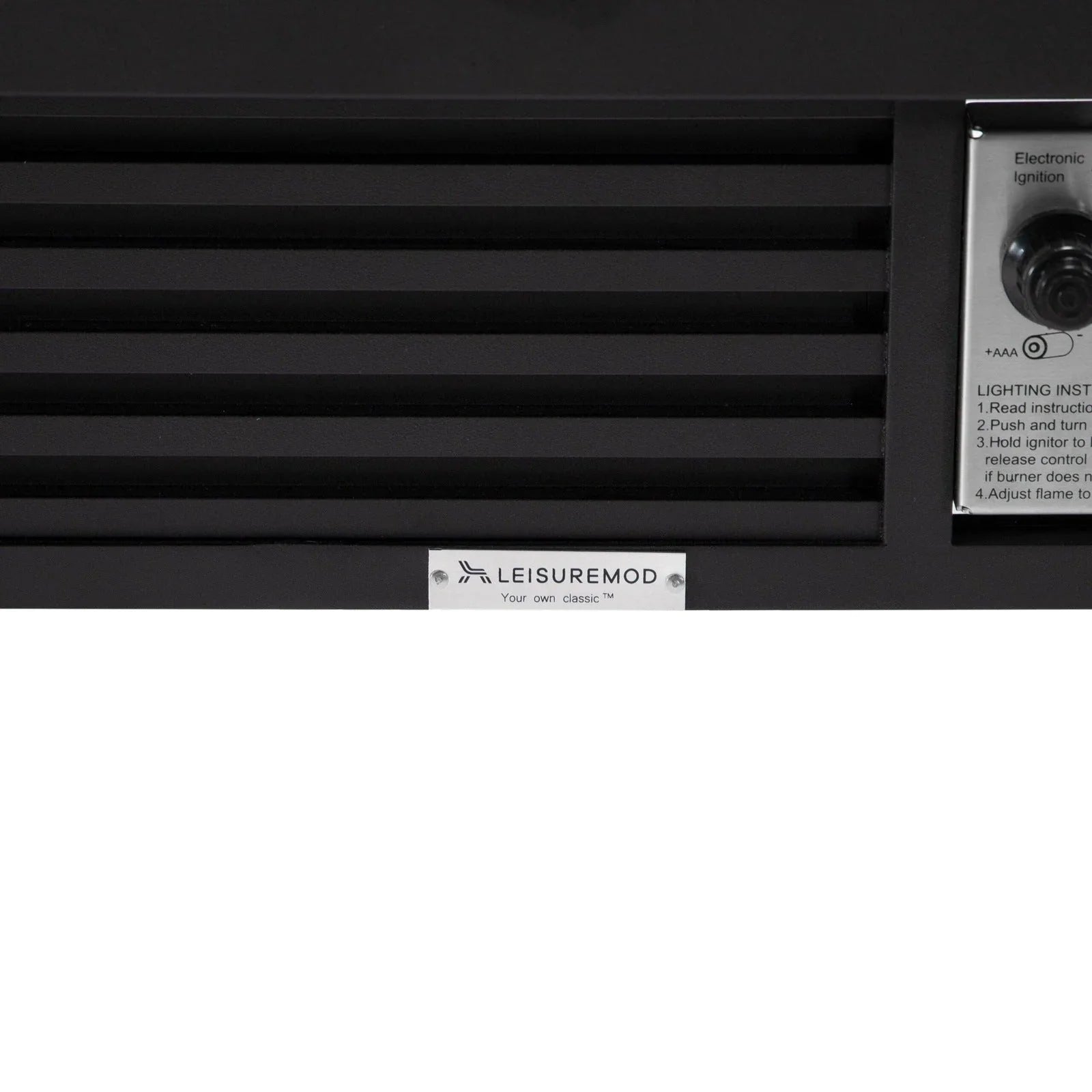 Walbrooke Modern Outdoor Square Fire Pit Table with Powder-Coated Aliuminum Frame and Slats Design - Elax Furniture