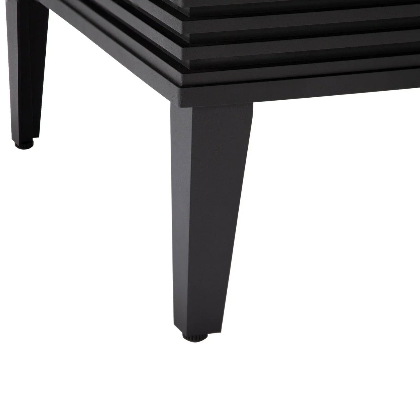 Walbrooke Modern Outdoor Square Fire Pit Table with Powder-Coated Aliuminum Frame and Slats Design - Elax Furniture
