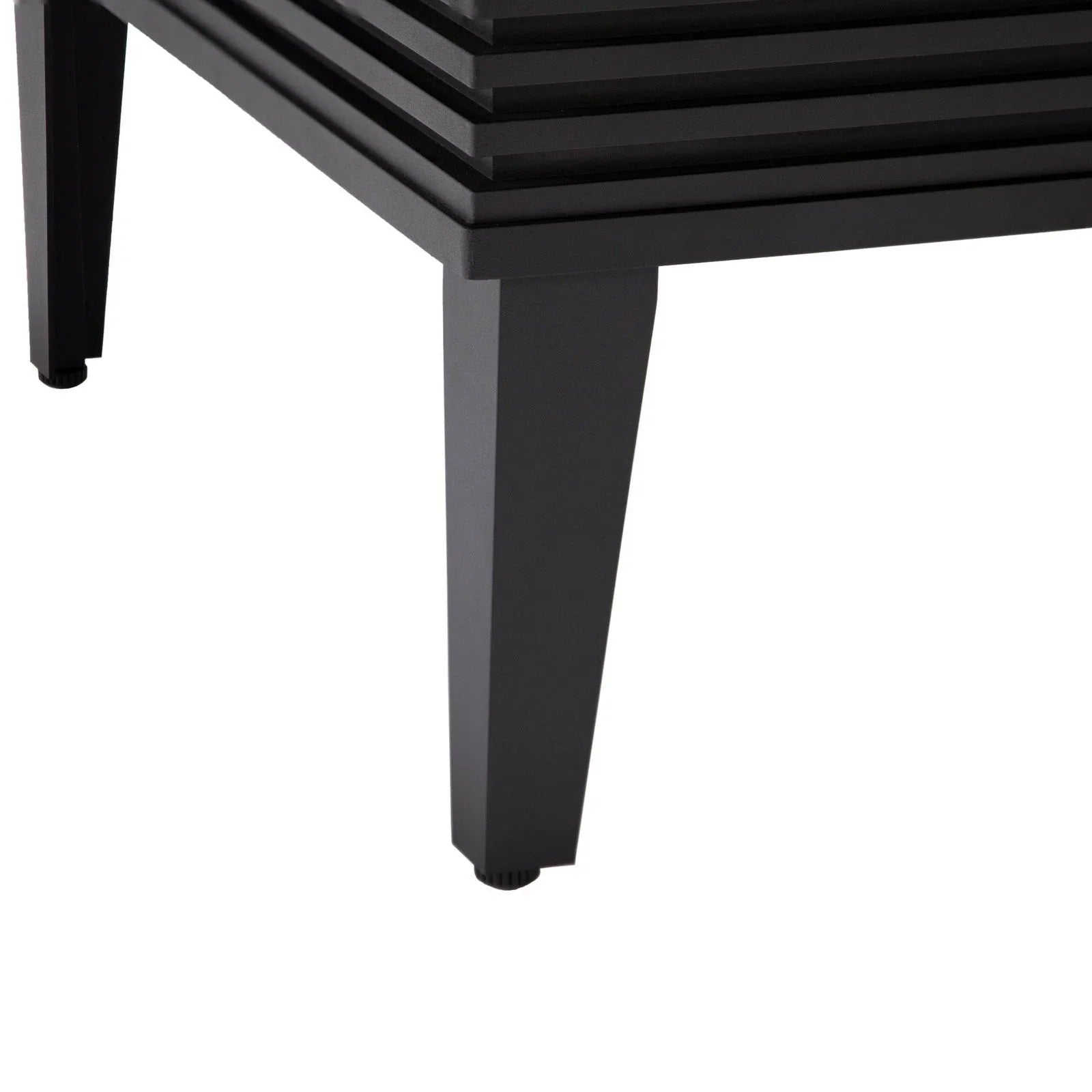 Walbrooke Modern Outdoor Square Fire Pit Table with Powder-Coated Aliuminum Frame and Slats Design - Elax Furniture