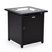 Walbrooke Outdoor Patio Square Fire Pit and Tank Holder - Elax Furniture